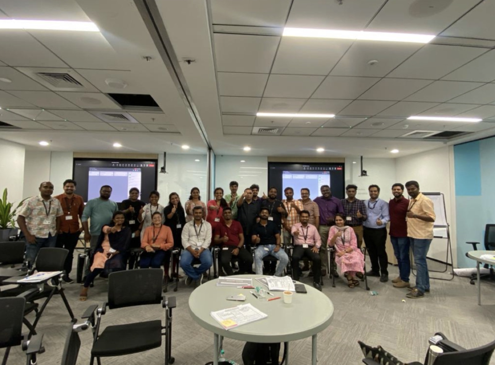 Hardware engineering team during an IoT product development workshop