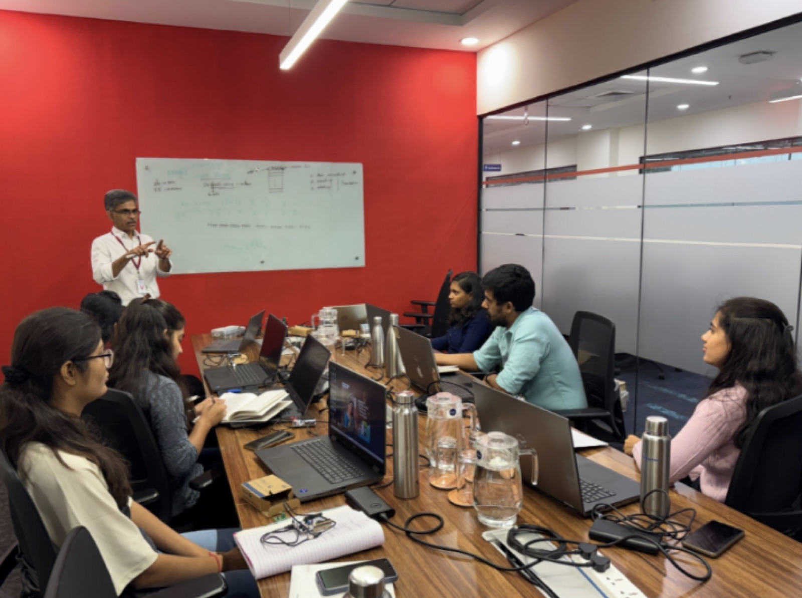 Consumer electronics engineers in an embedded systems bootcamp